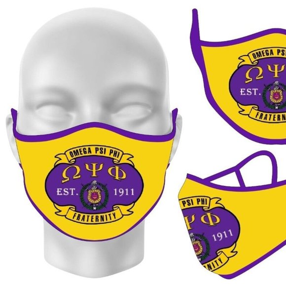 OMEGA PSI PHI FACE MASK - Picture 1 of 1